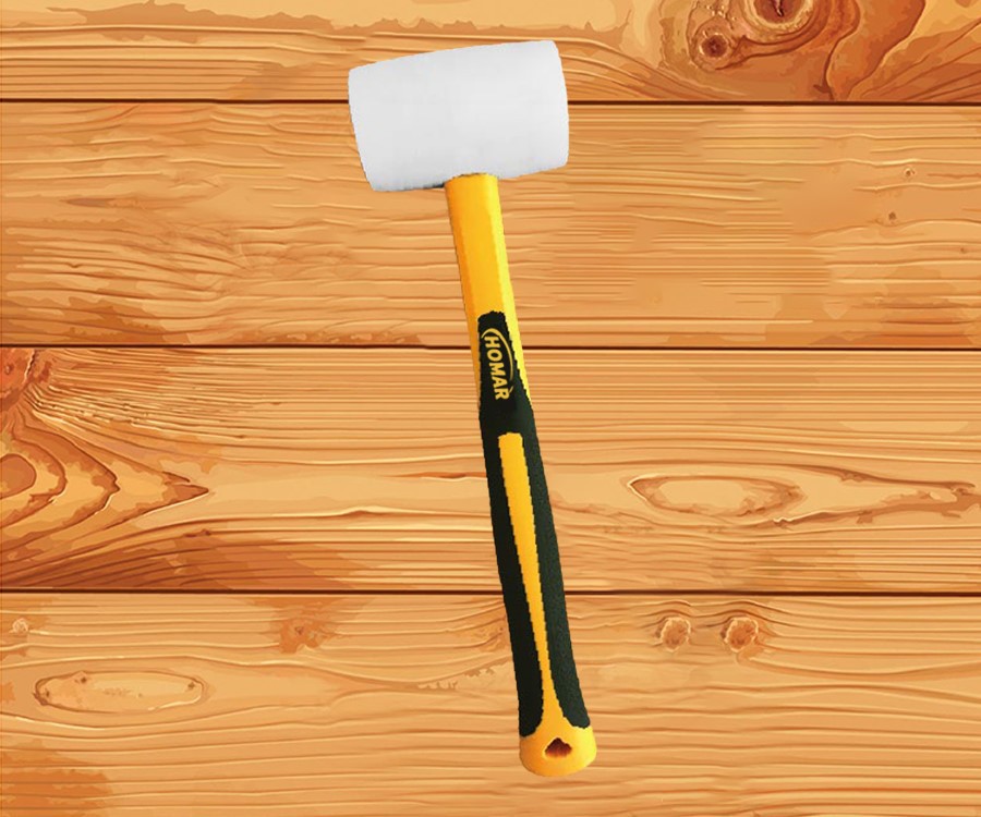 HM 021-63 YELLOW RUBBER HAMMER