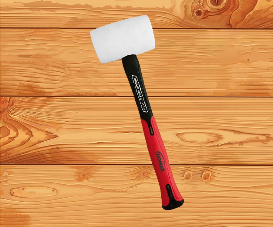 HM 021-58 RED BLACK RUBBER HAMMER