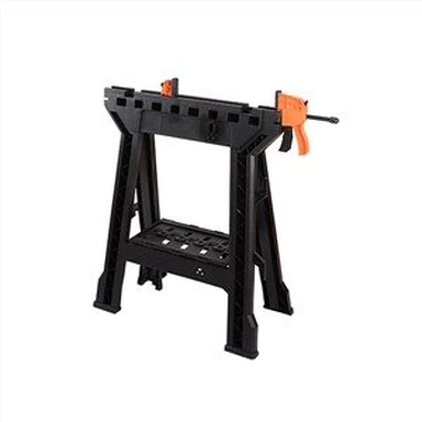 2pcs پلاسٹک فولڈ ایبل کلیمپنگ ساور ہارس سیٹ 1000lbs